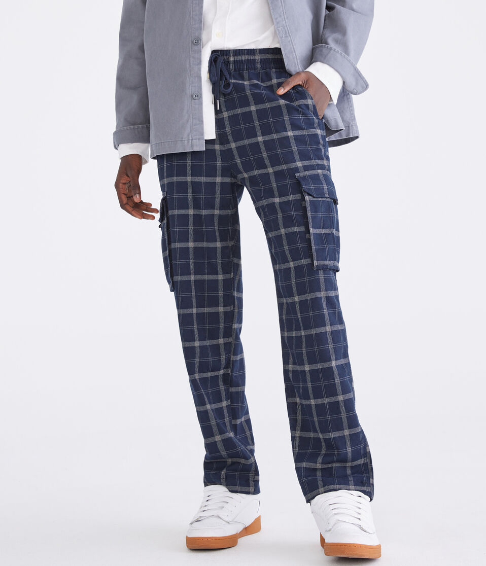 Plaid Baggy Cargo Pants