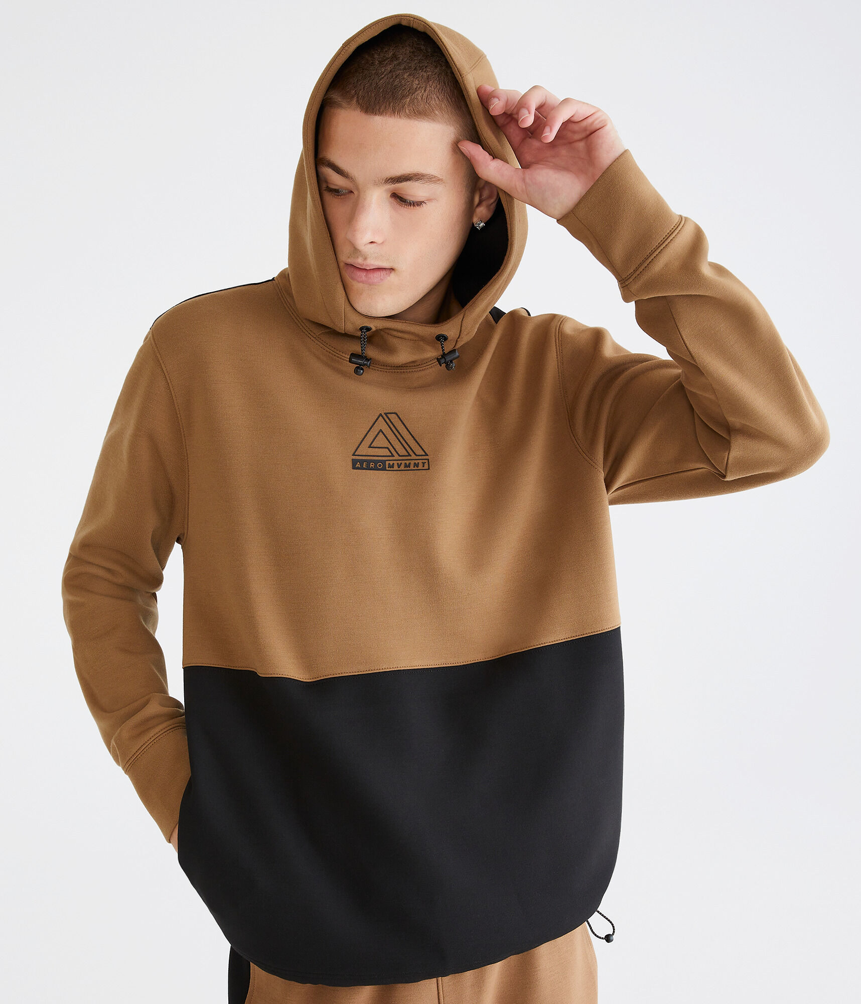 Aero MVMNT Tech Fleece Pullover Hoodie - Colorblock