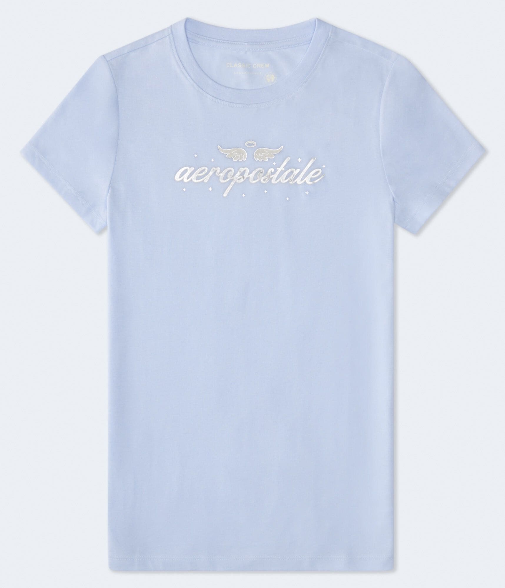 Aeropostale Angel Wings Foil Graphic Tee