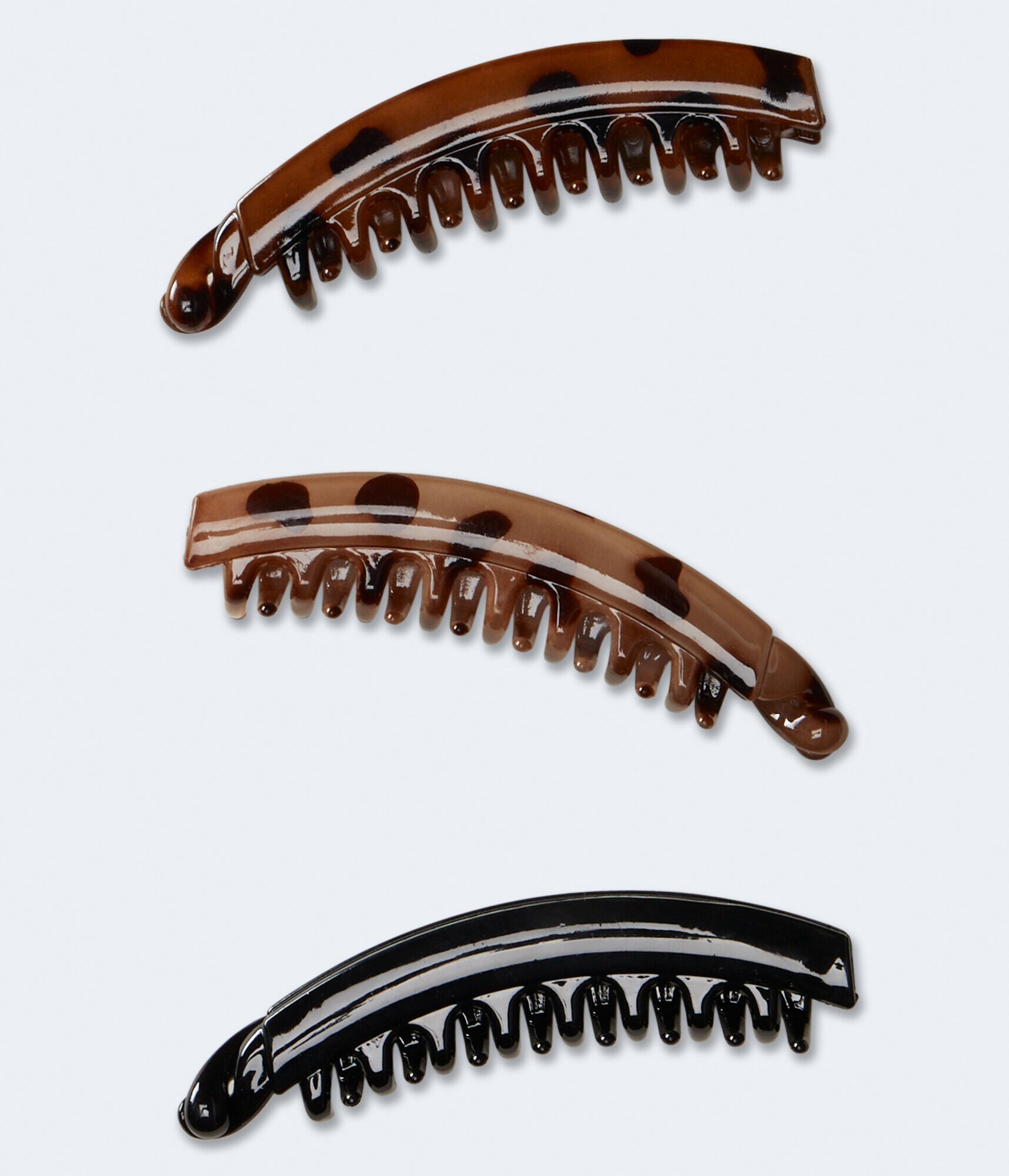Shiny Banana Claw Hair Clip 3Pack