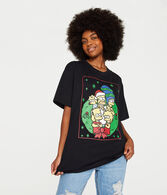 The Simpsons Holiday Wreath Boyfriend Graphic Tee