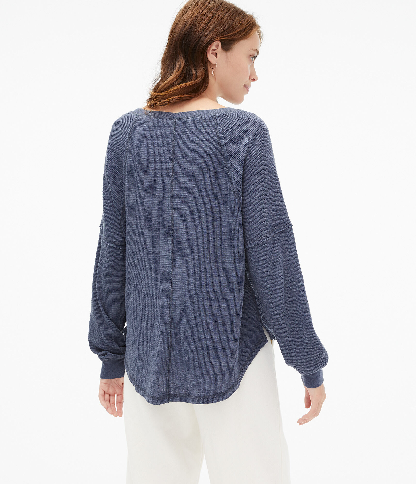 Long Sleeve Thermal Boyfriend Tee