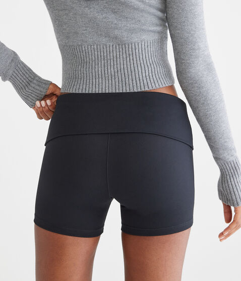 Air Soft Fold-Over Booty Shorts