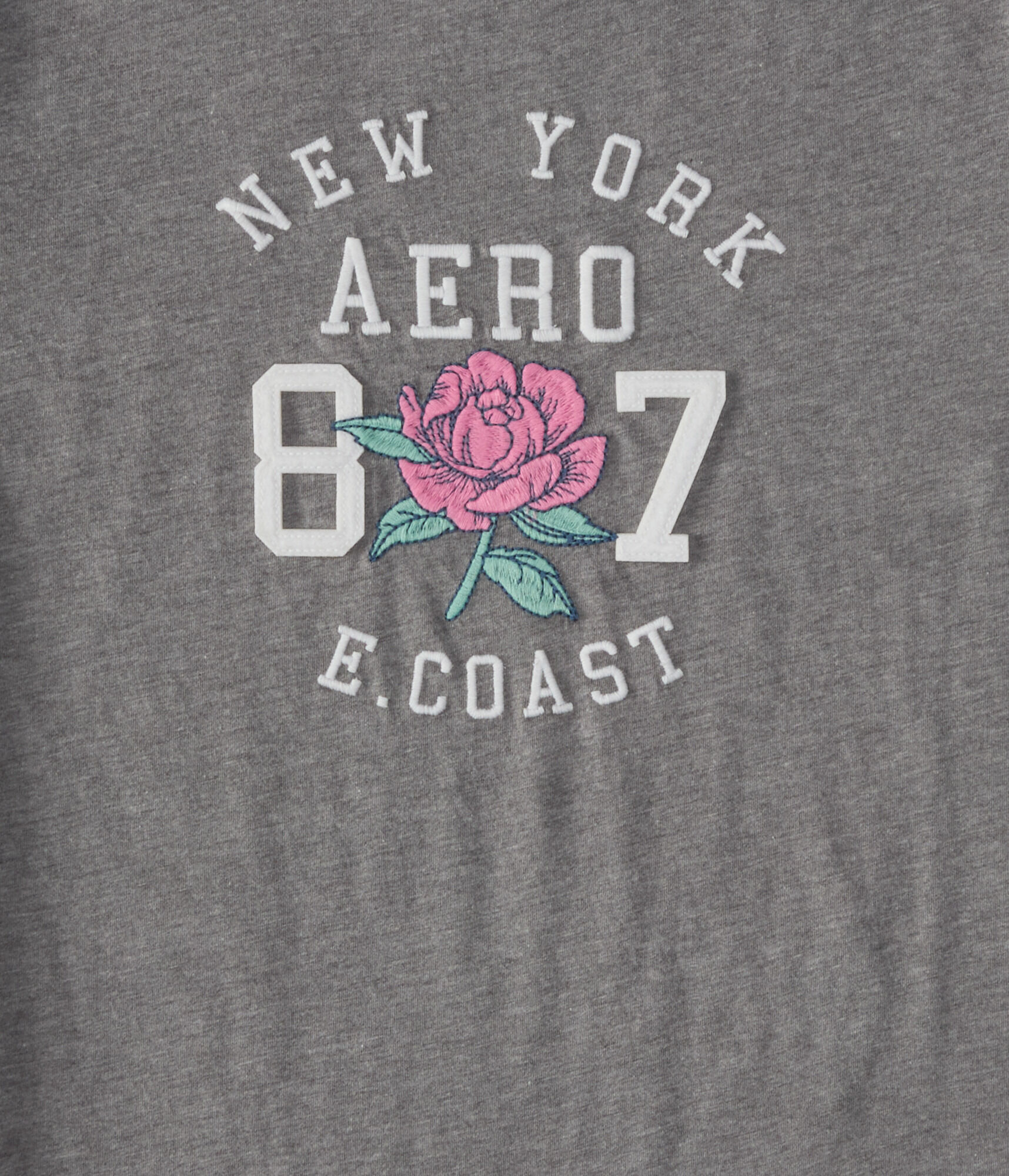 Aero 87 Rose Appliqu&eacute; Graphic Tee
