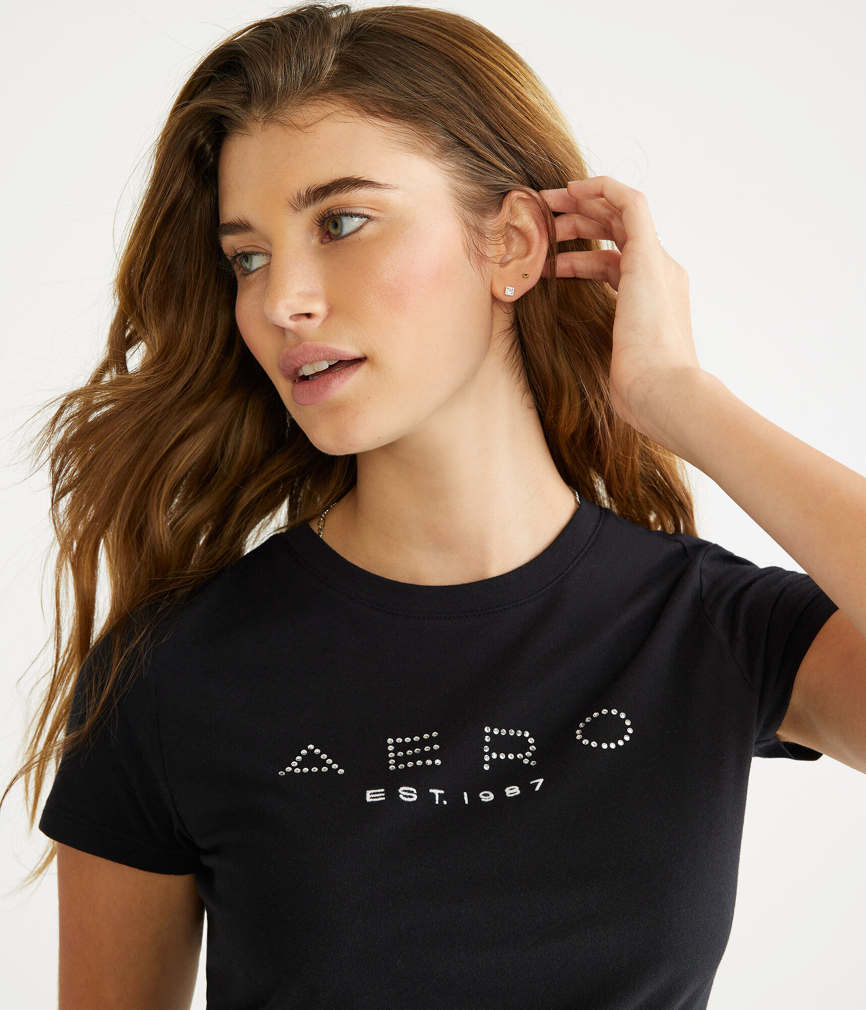 Aero Rhinestone Graphic Tee