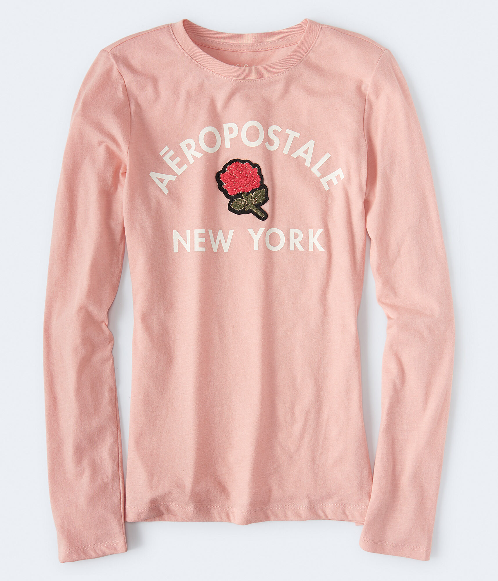 Long Sleeve Aeropostale Rose Graphic Tee
