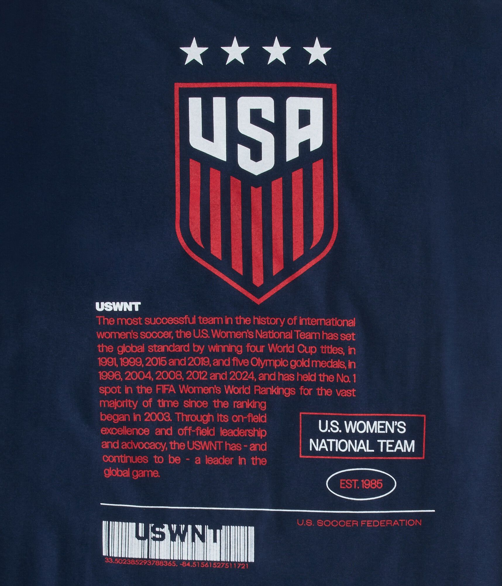 US Women's National Soccer Team Relaxed Graphic Tee