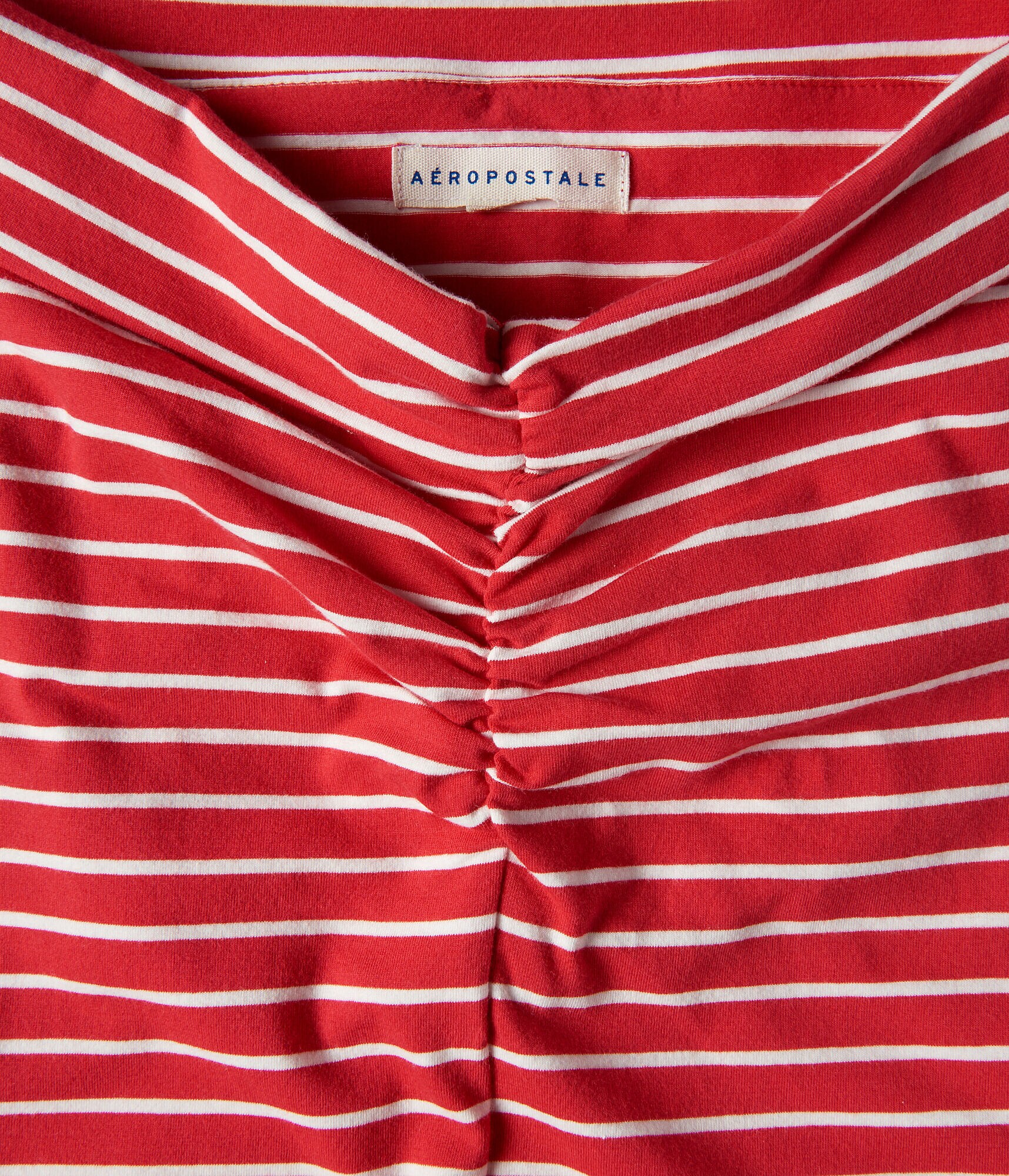 Striped Off-The-Shoulder Bodycon Top