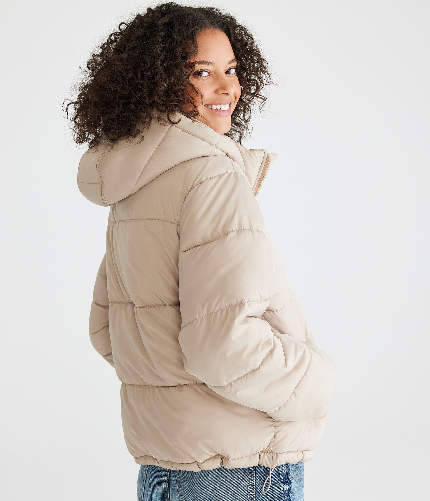 Midweight Hooded Puffer Jacket