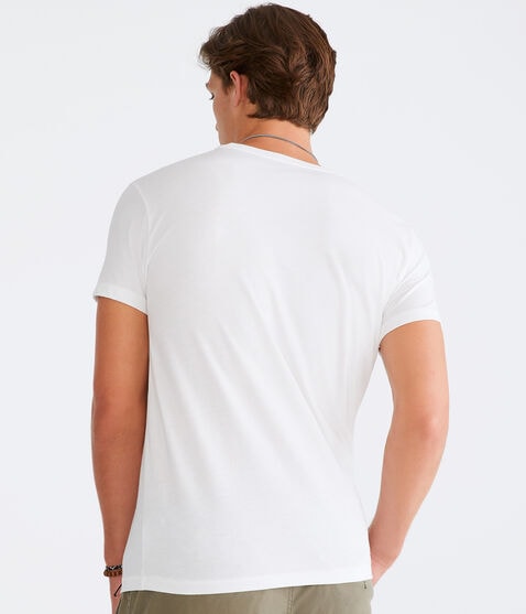 Aero New York Box Logo Appliqué Graphic Tee Aero New York Box Logo Appliqué Graphic Tee