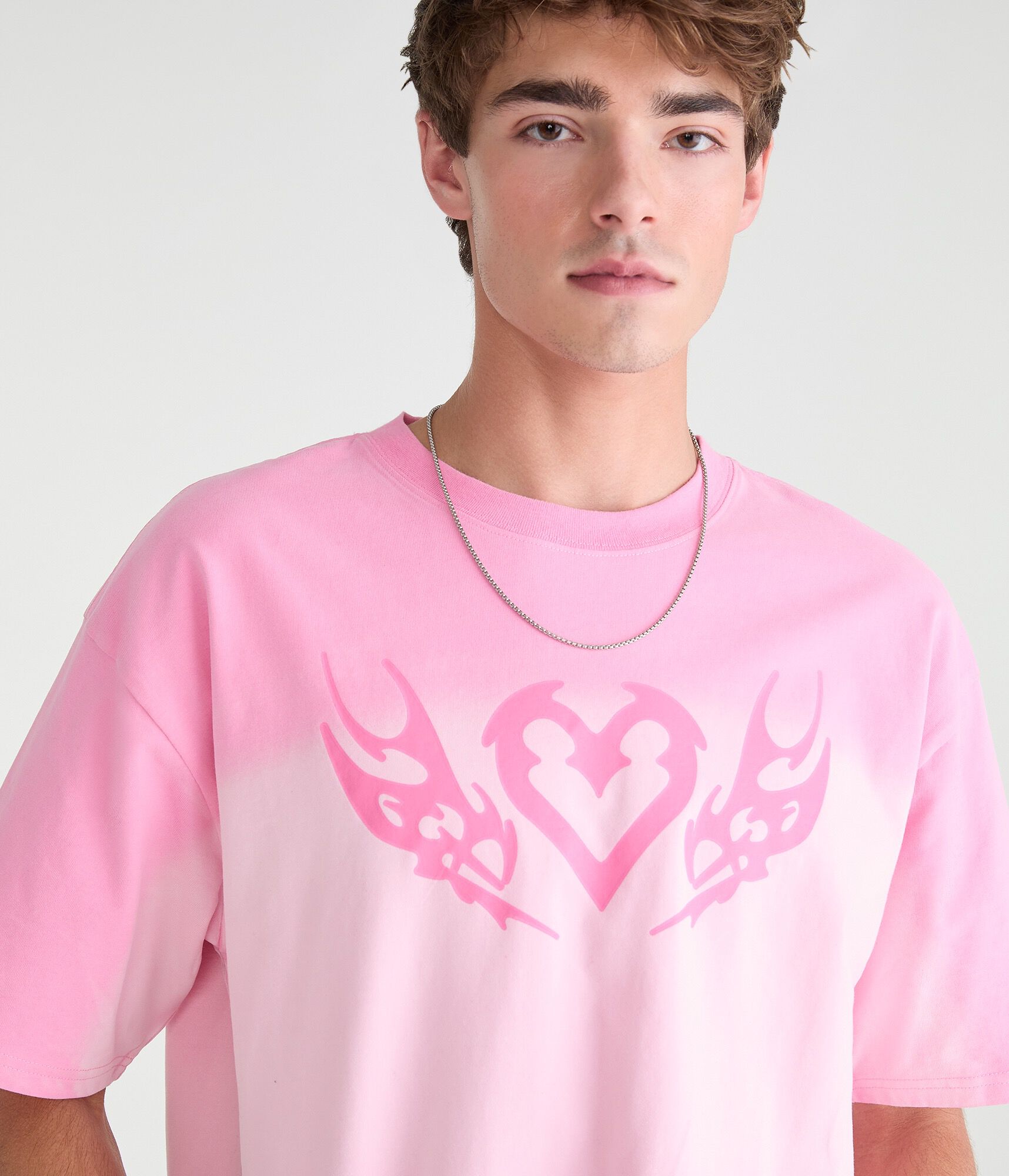 Heart Tattoo Tie-Dye Graphic Tee