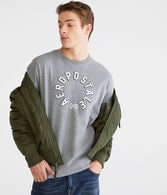 Aeropostale Circle Appliqué Graphic Tee