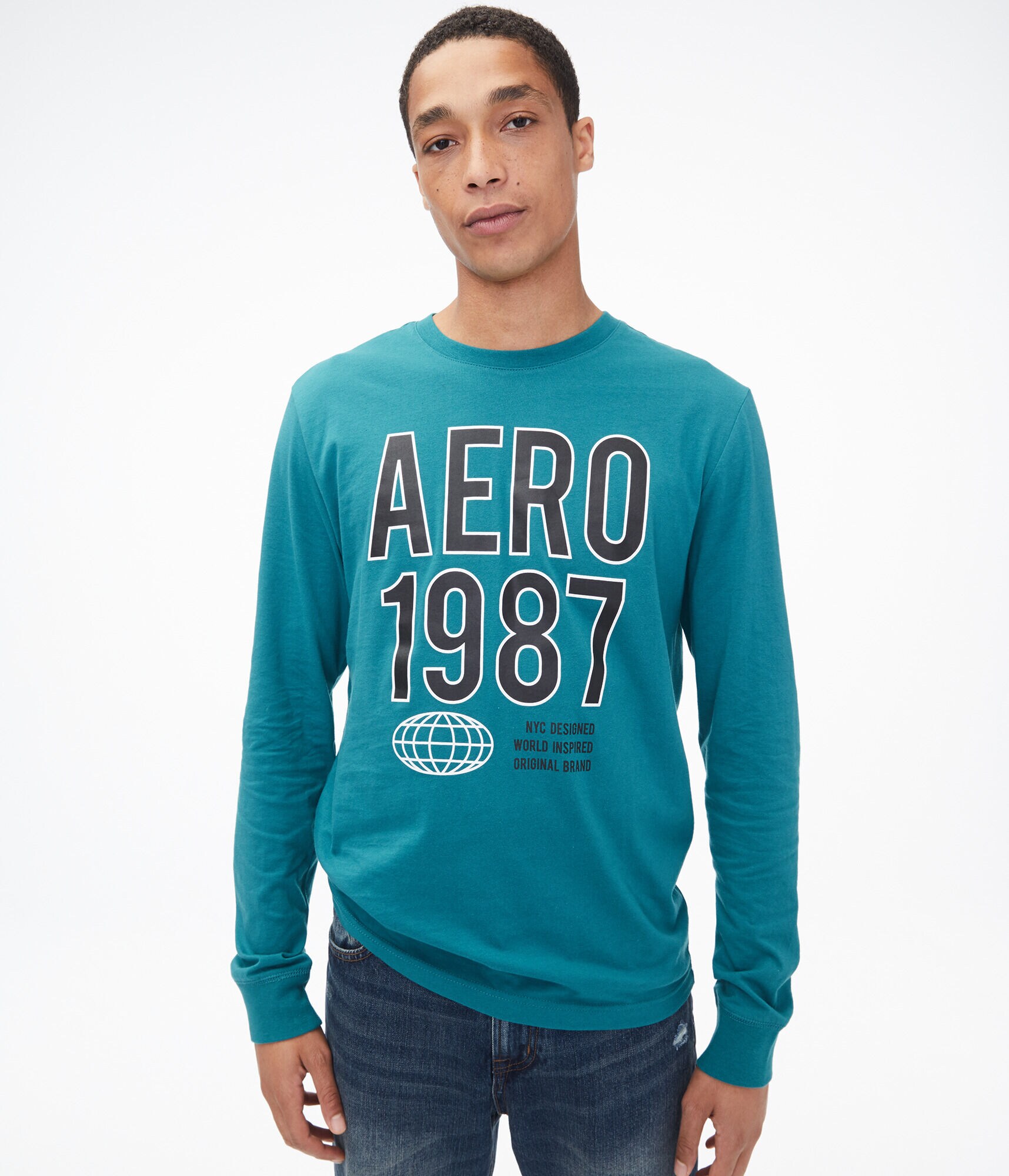 Long Sleeve Block Aero 1987 Graphic Tee