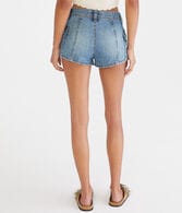 Mid-Rise Denim Shorty Shorts