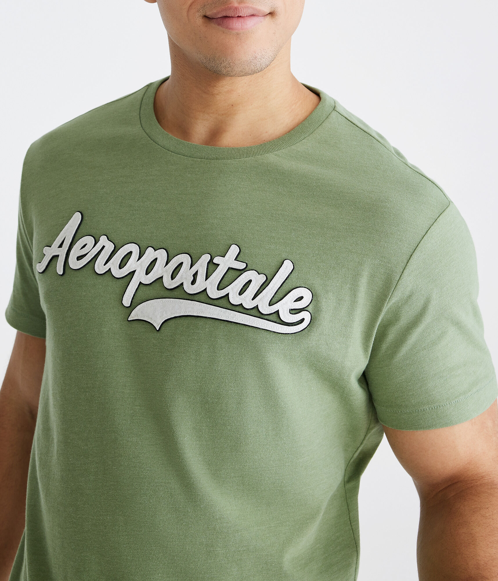 Aeropostale Script Appliqu&eacute; Graphic Tee