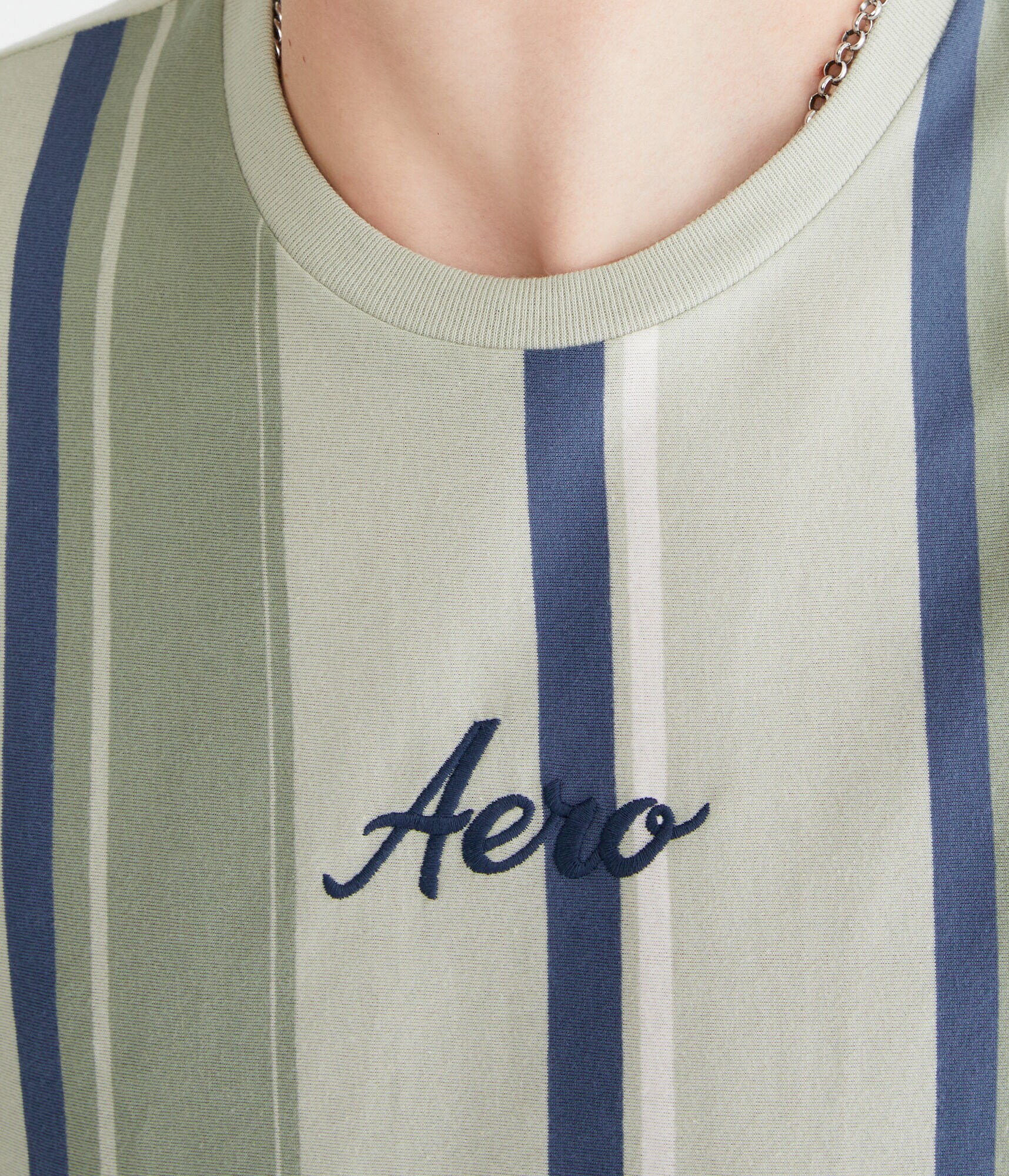 Aero Vertical Stripe Graphic Tee