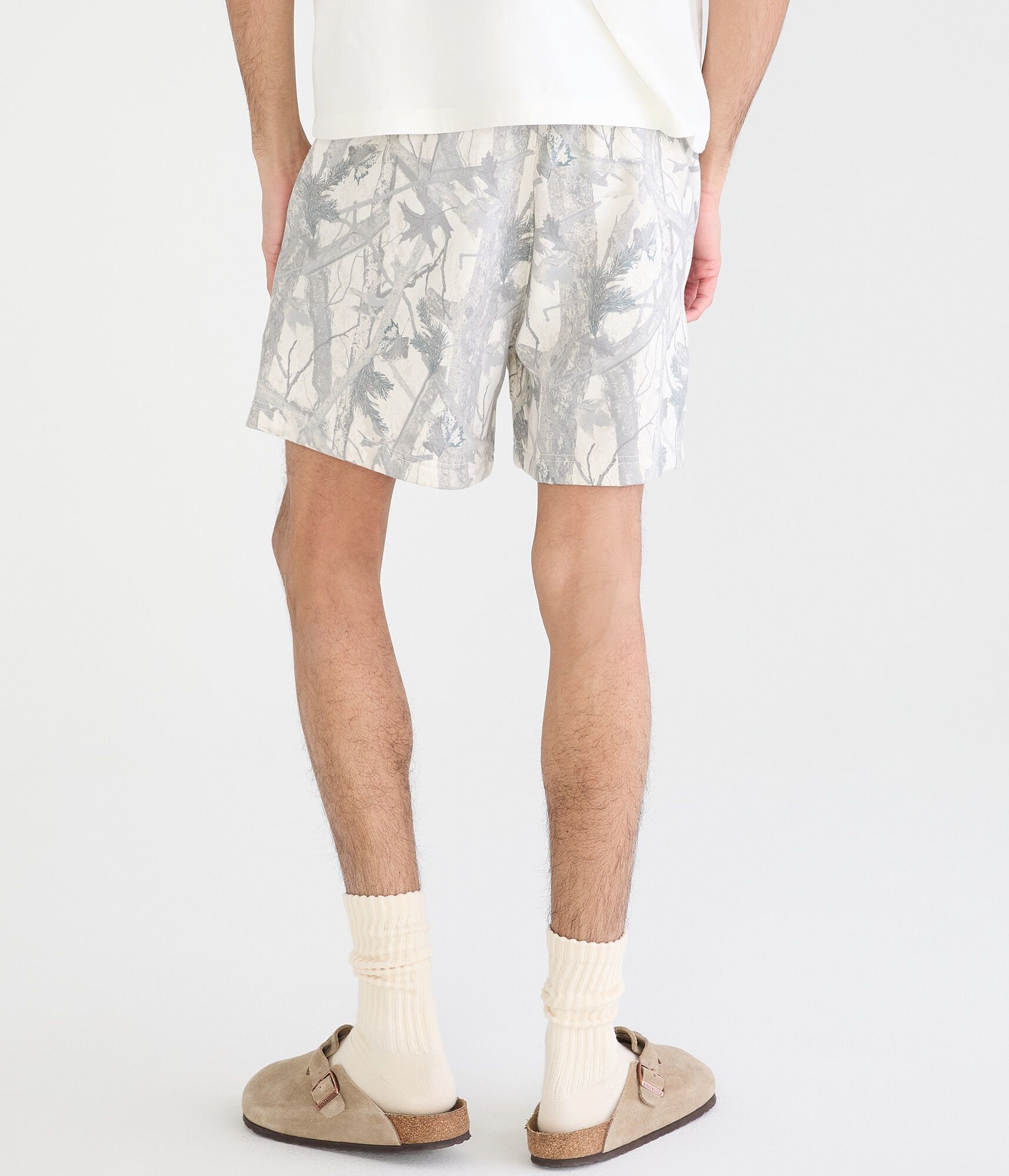Cloud Soft Forest Camo Fleece Shorts