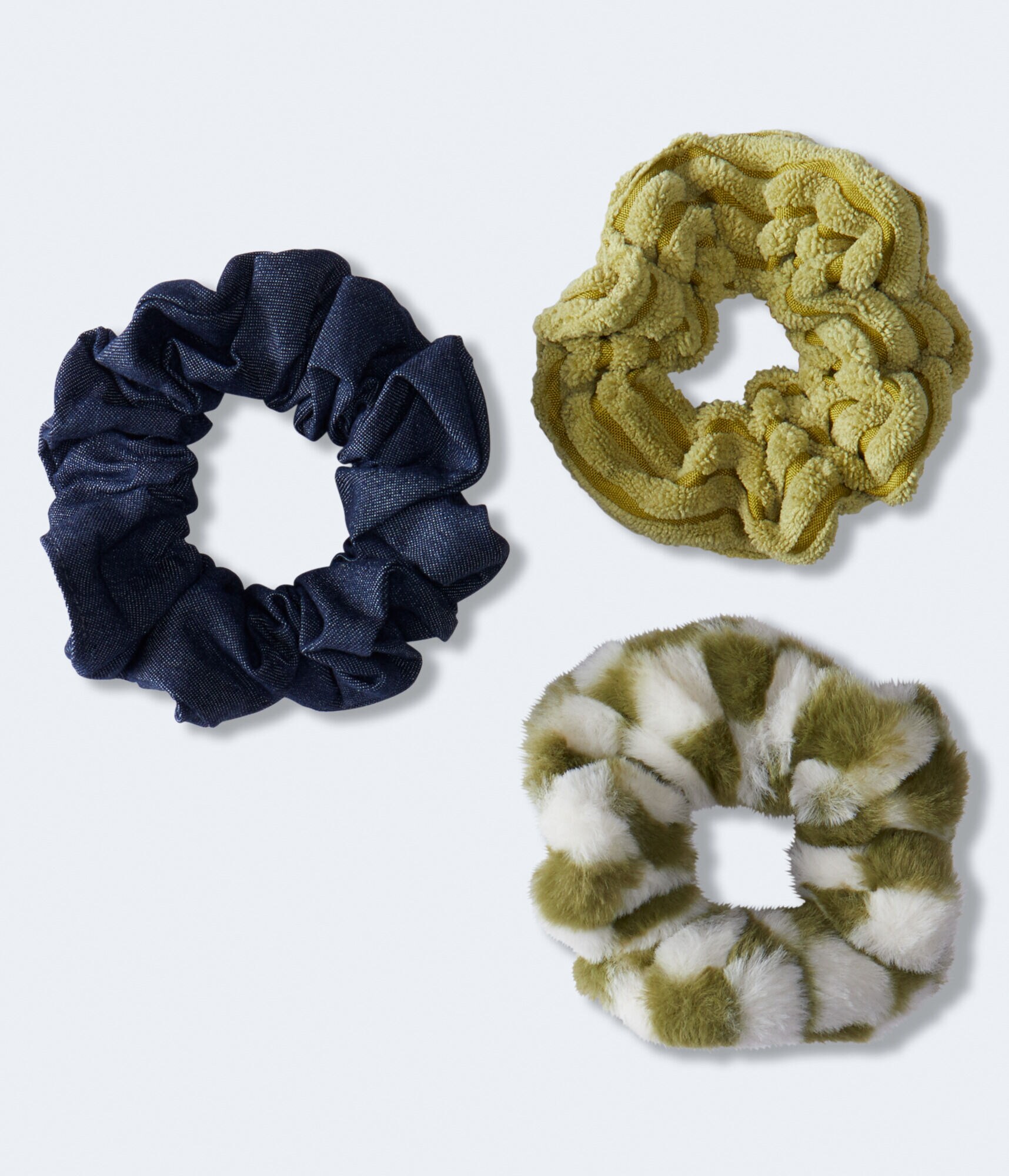 Furry Scrunchie 3-Pack