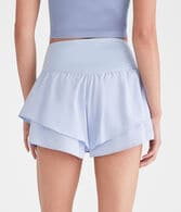 Air Soft High-Rise Flutter Shorts