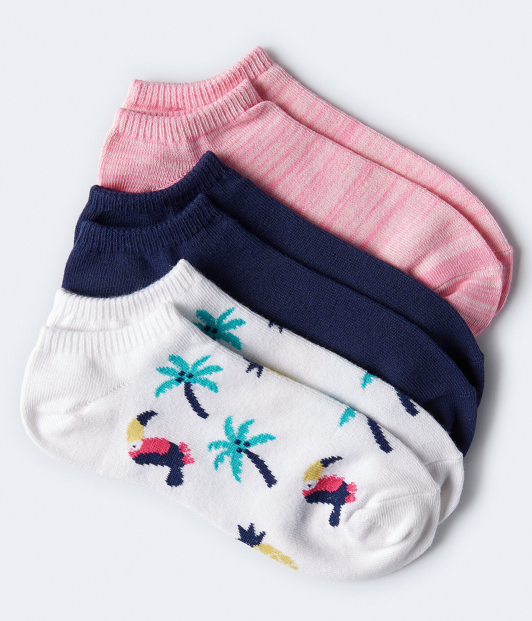 Tropical Toucan Ankle Sock 3-Pack***
