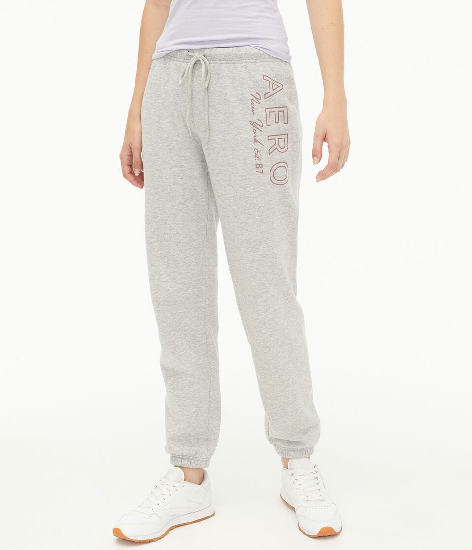 Aero New York Foil Cinched Sweatpants