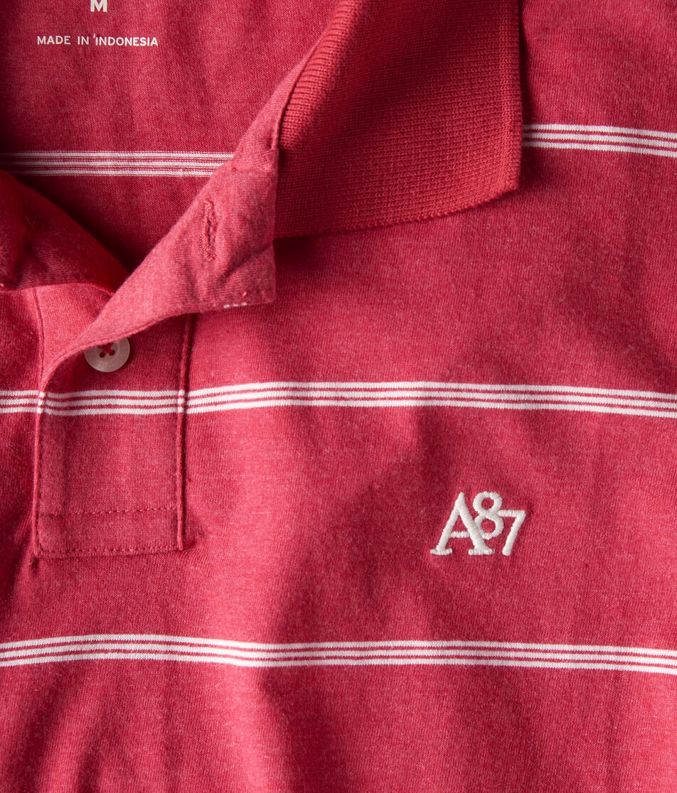 Thin Stripe Jersey Polo