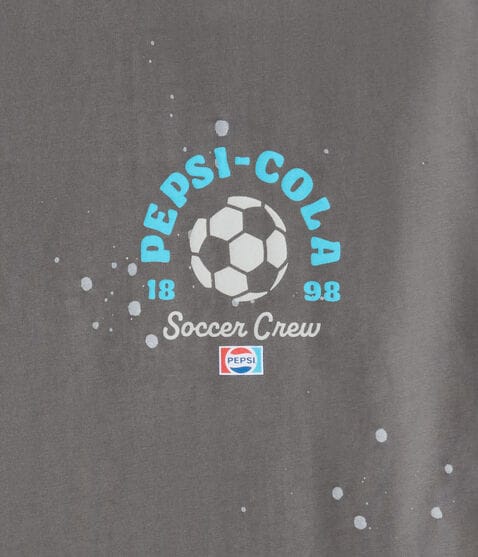 Pepsi Soccer Crew Relaxed Graphic Tee Pepsi Soccer Crew Relaxed Graphic Tee