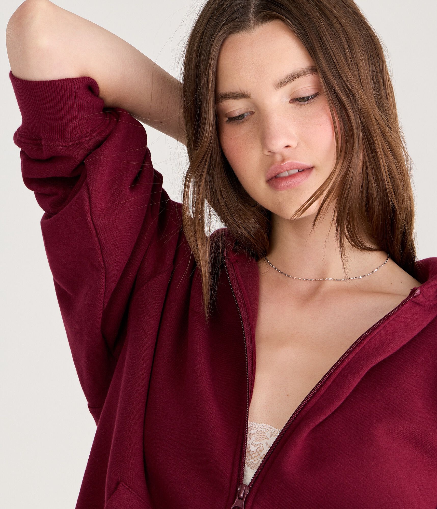 Cloud Soft Oversized Full-Zip Hoodie