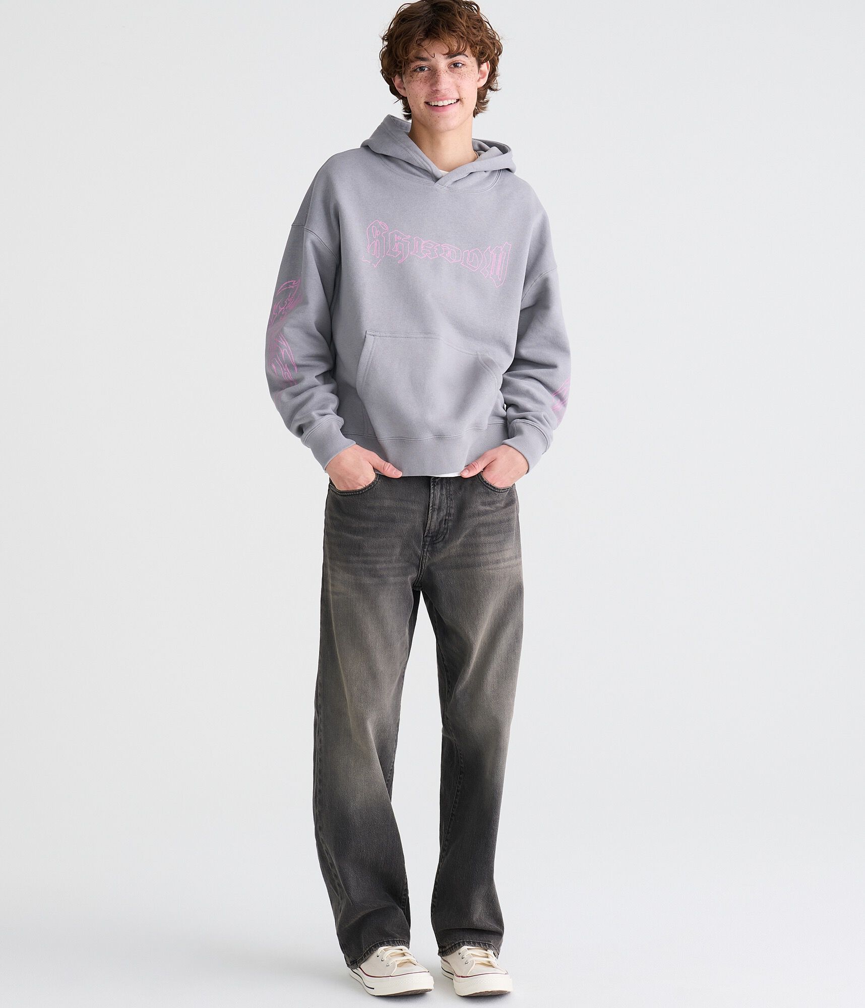 Cloud Soft Tattoo Boxy Pullover Hoodie