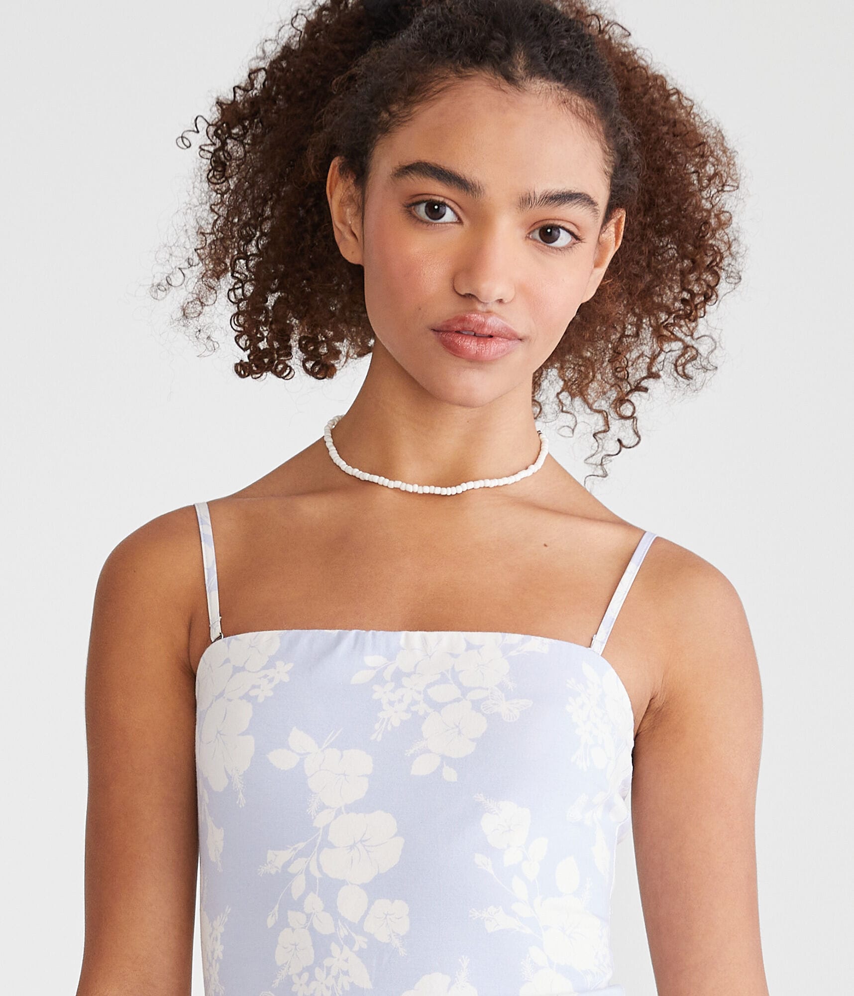 Floral Strapless Tiered Fit & Flare Dress