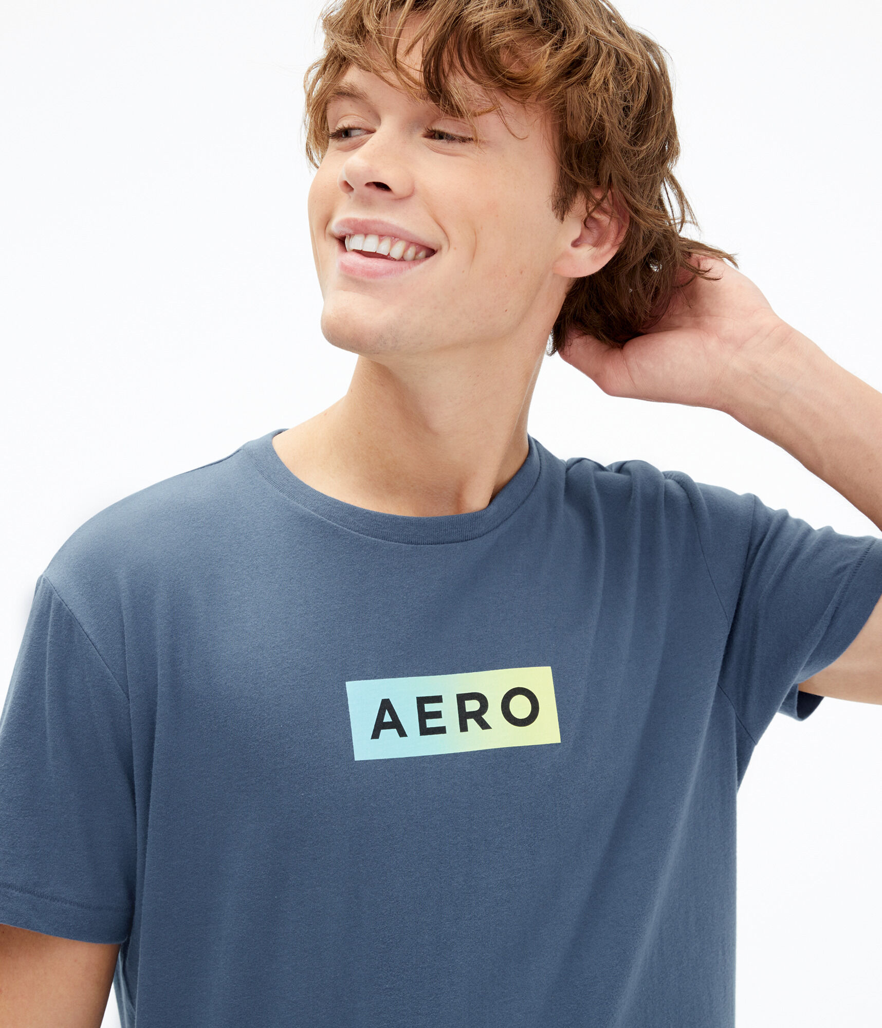 Ombr&eacute; Aero Box Logo Graphic Tee