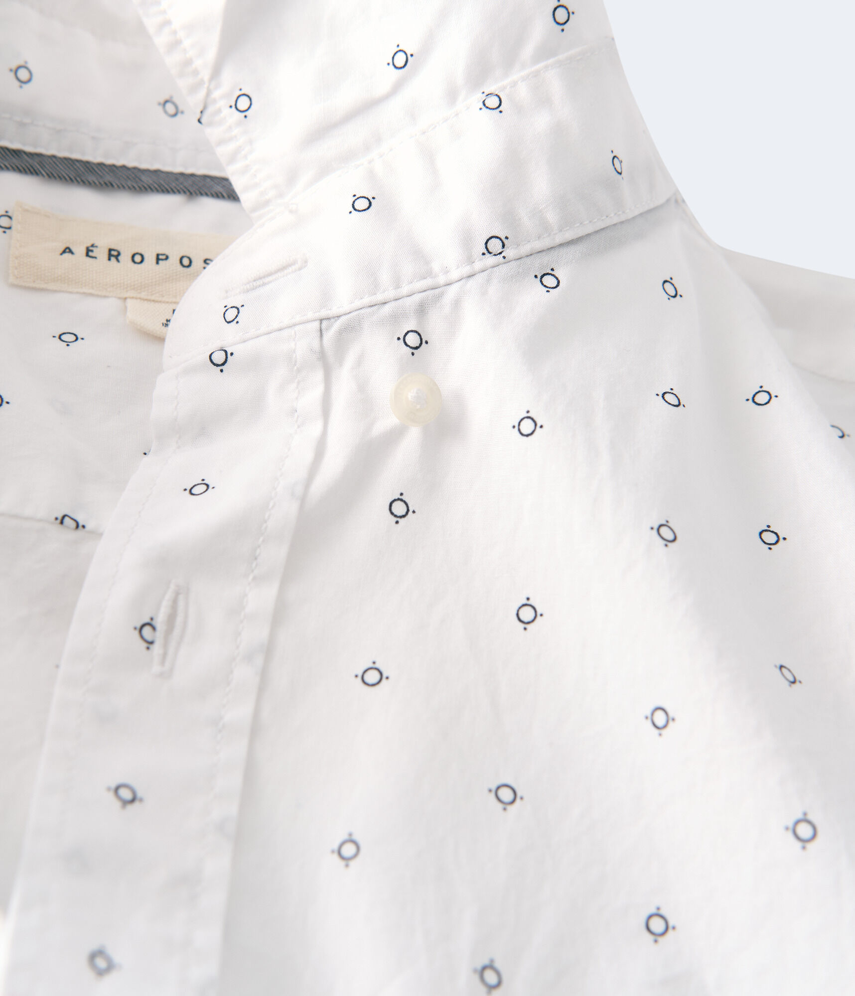 Geometric Button-Down Shirt