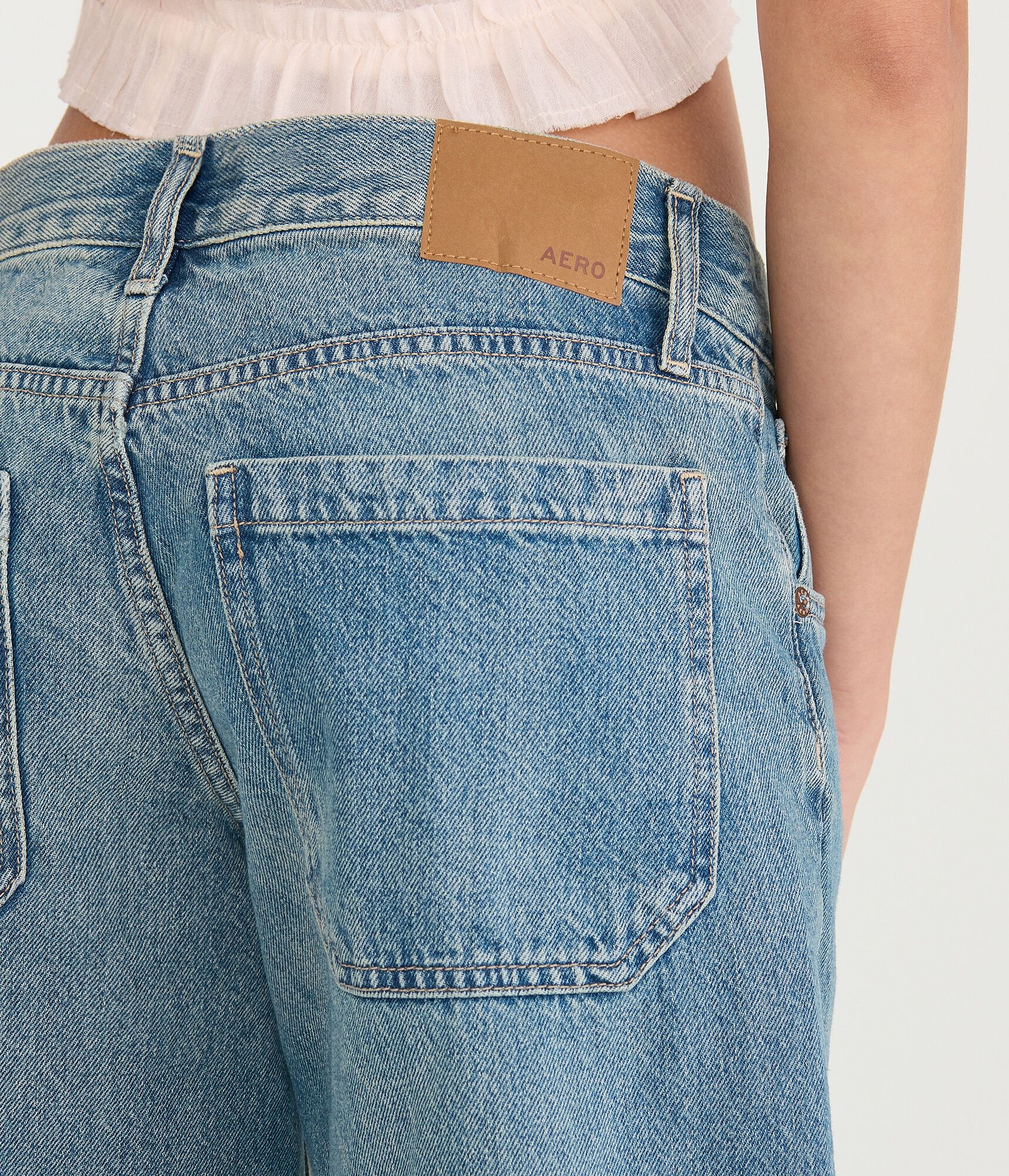 Low-Rise Baggy Denim Jorts