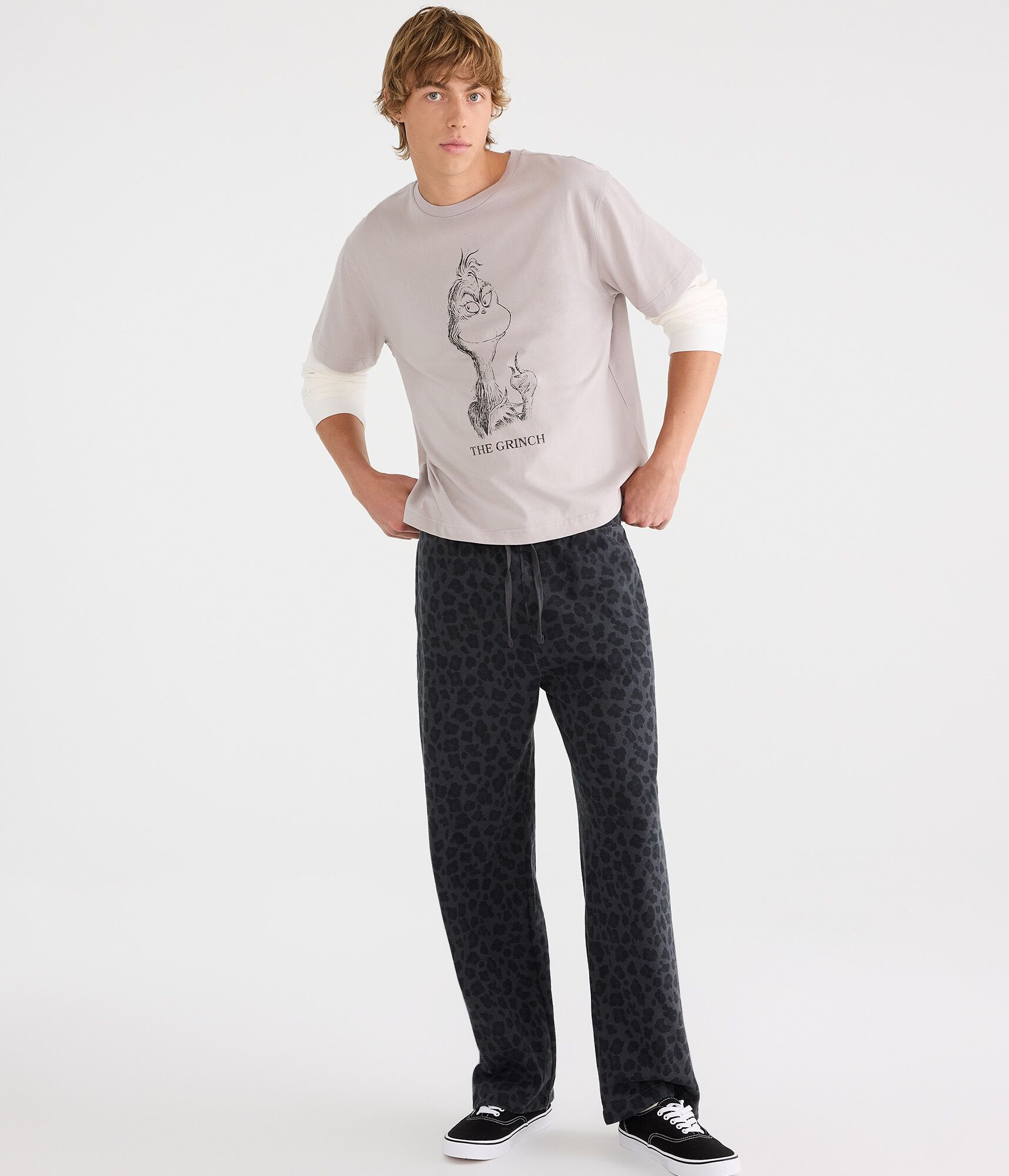 Long Sleeve The Grinch Boxy 2Fer Tee