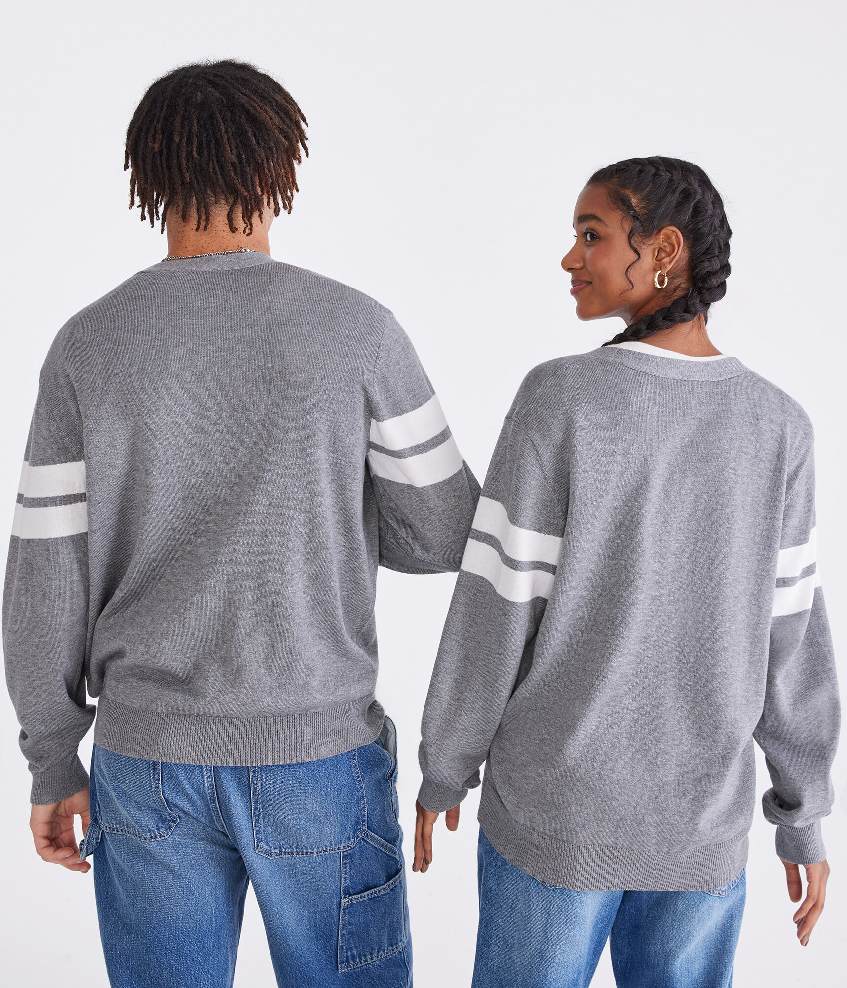 Peanuts&reg; | A&eacute;ropostale Snoopy Hockey V-Neck Cardigan