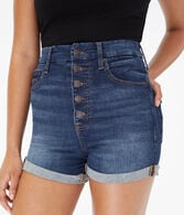 Super High-Rise Curvy Premium Seriously Stretchy Denim Midi Shorts