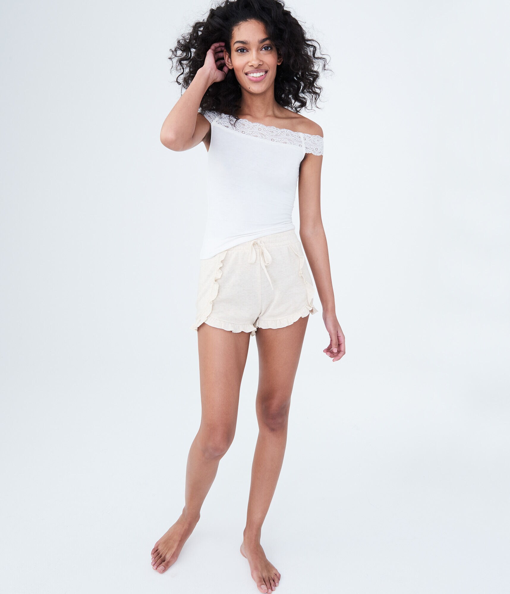 LLD Ruffled Fleece Shorts