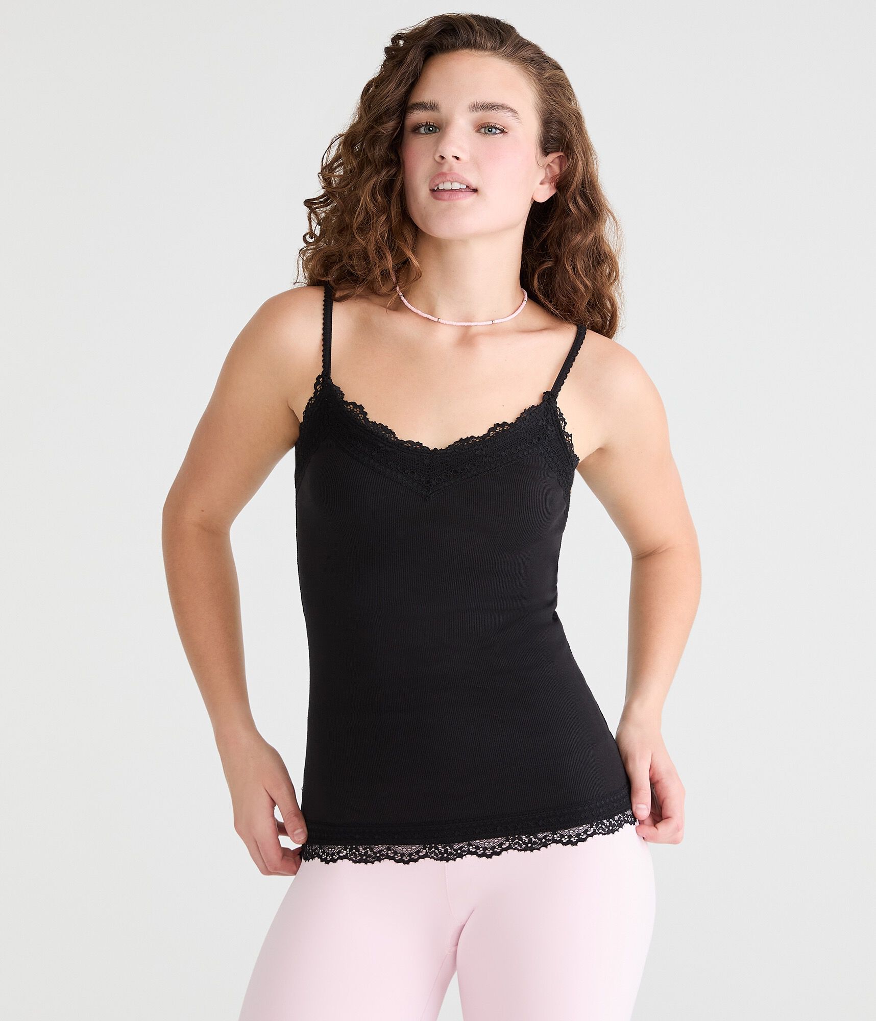 Y2K Lace-Trim Cami