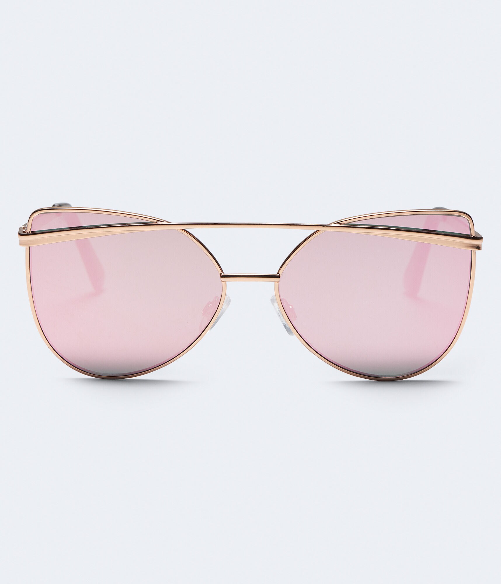 Geometric Flat-Lens Sunglasses