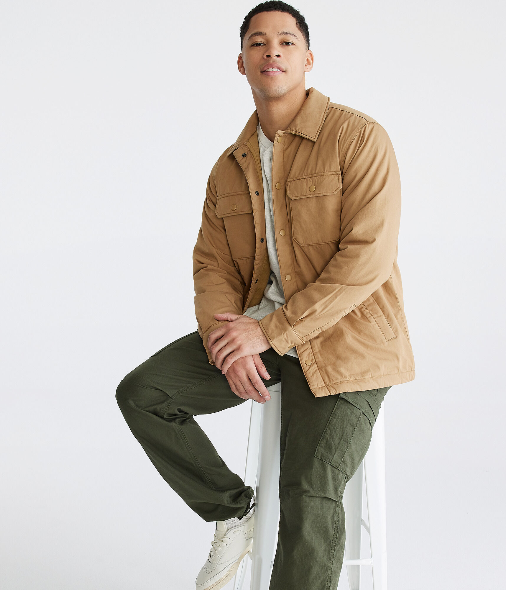 Solid Cotton Shacket