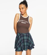 Hamptons High-Neck Cropped Tank