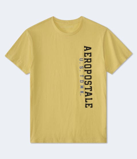 Aeropostale Vertical Appliqué Graphic Tee Aeropostale Vertical Appliqué Graphic Tee