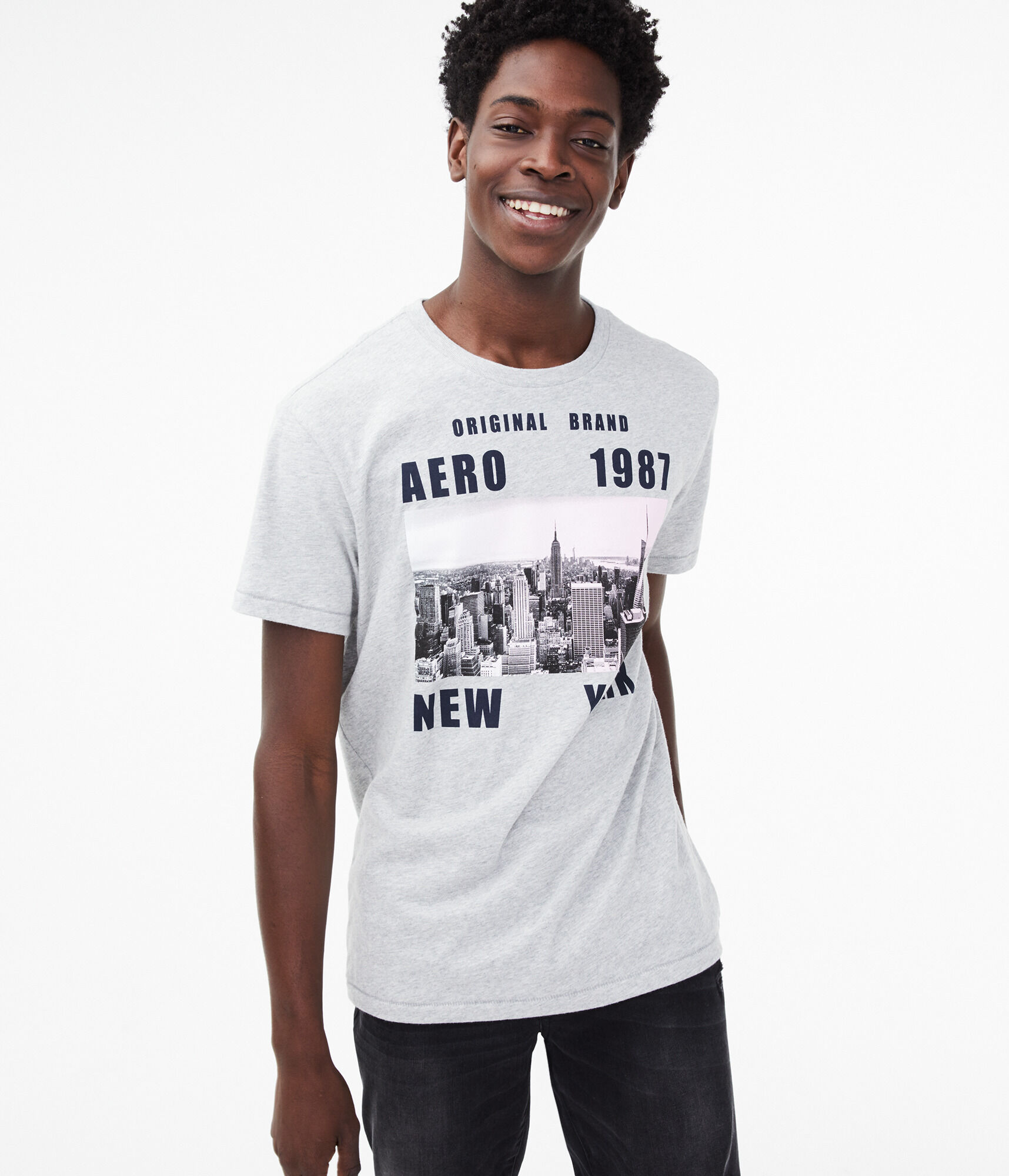 Aero Original Brand Skyline Graphic Tee