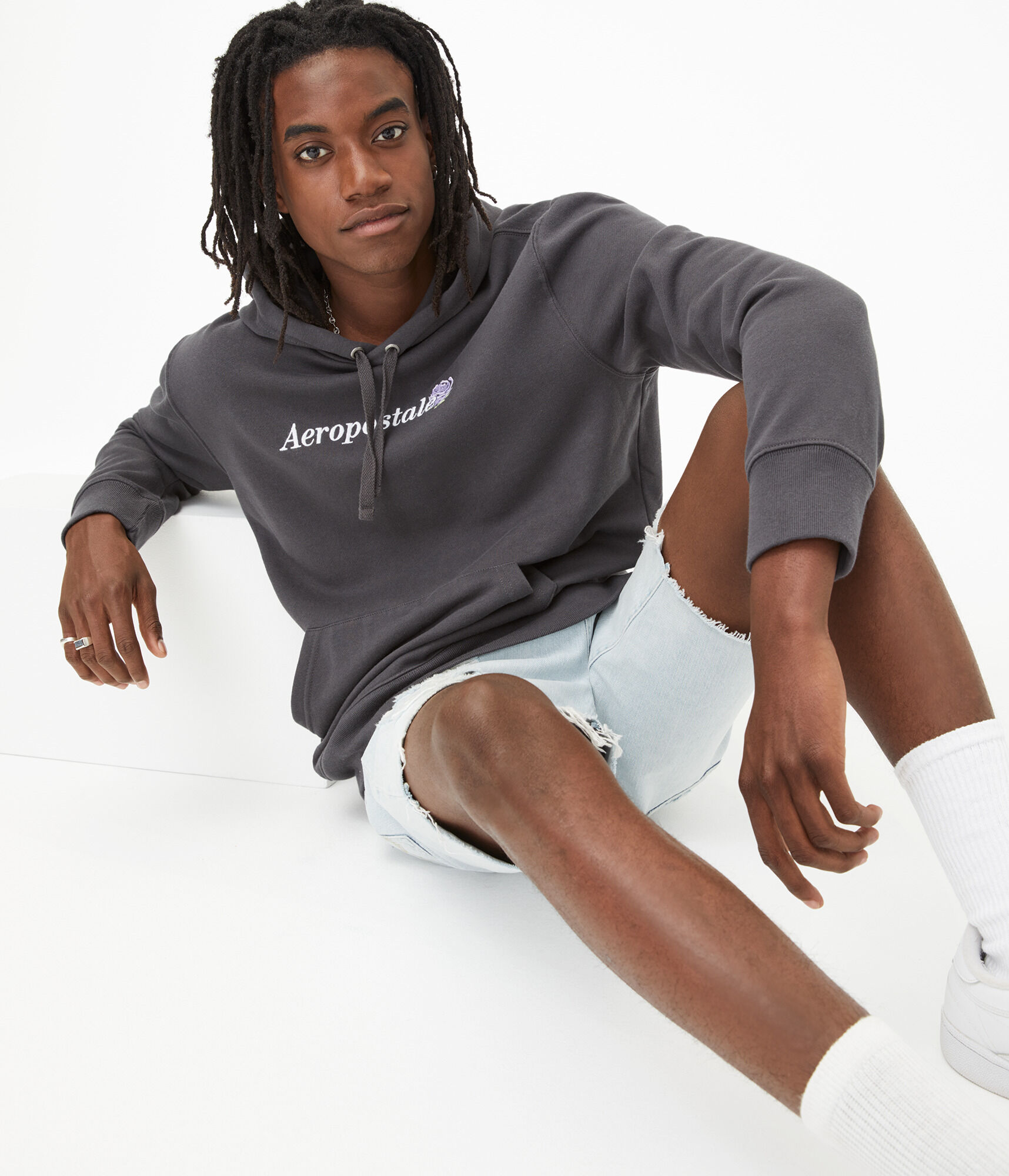 Aeropostale Rose Pullover Hoodie