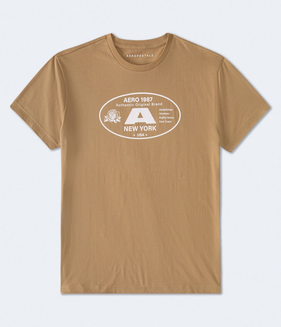 Aero 1987 Oval Flocked Graphic Tee
