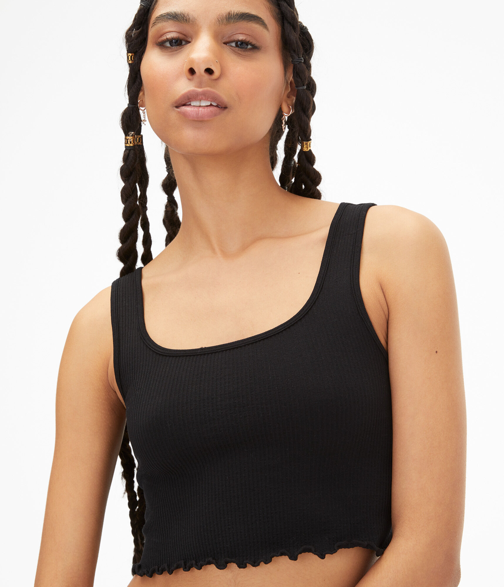 Seamless Square-Neck Cropped Tank