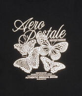 Aeropostale Butterflies Foil Graphic Tee
