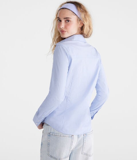 Long Sleeve Poplin Uniform Shirt Long Sleeve Poplin Uniform Shirt