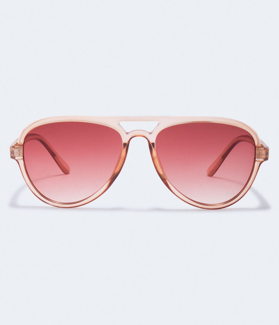 Plastic Aviator Sunglasses