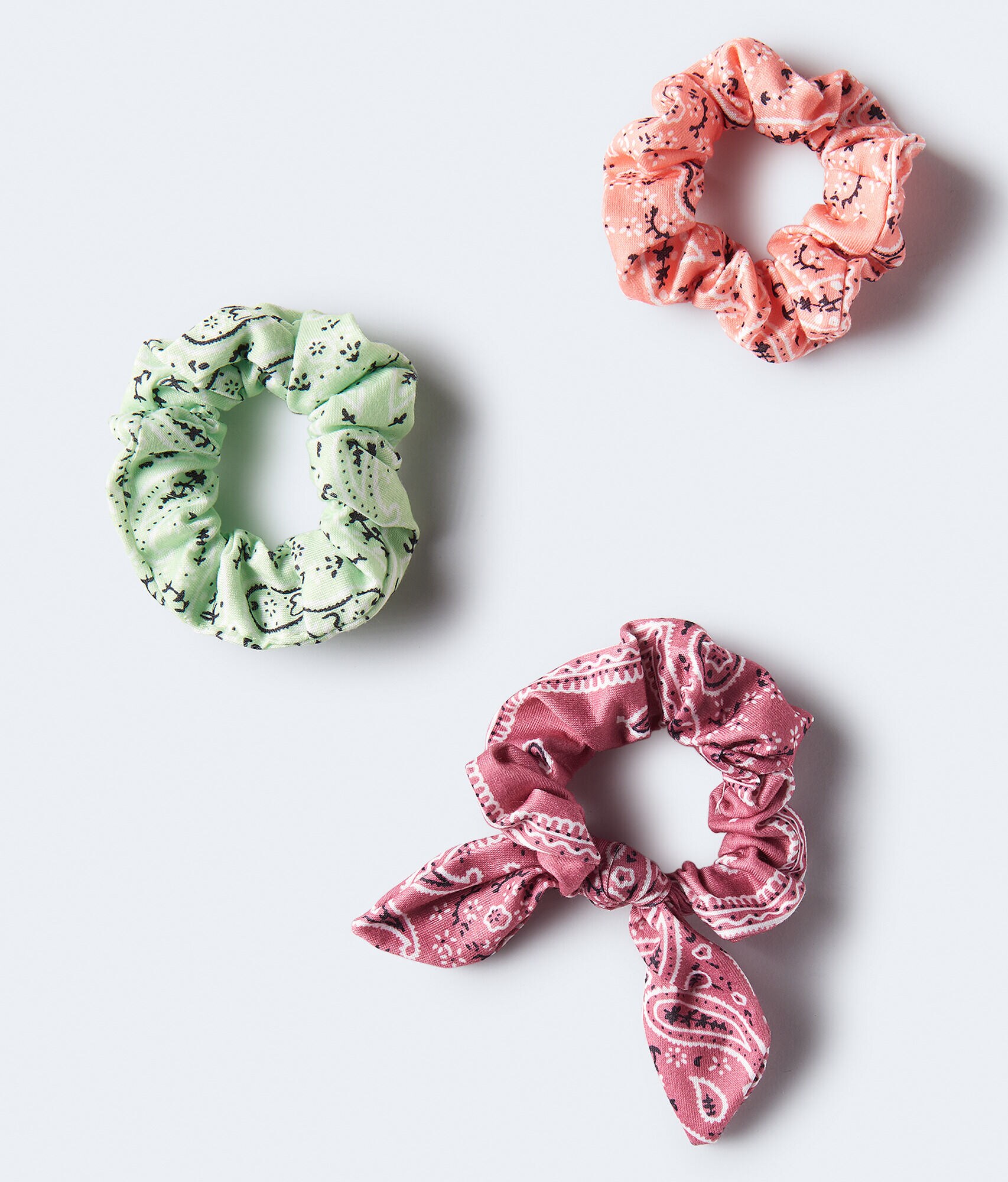 Bandana Print Scrunchie 3-Pack